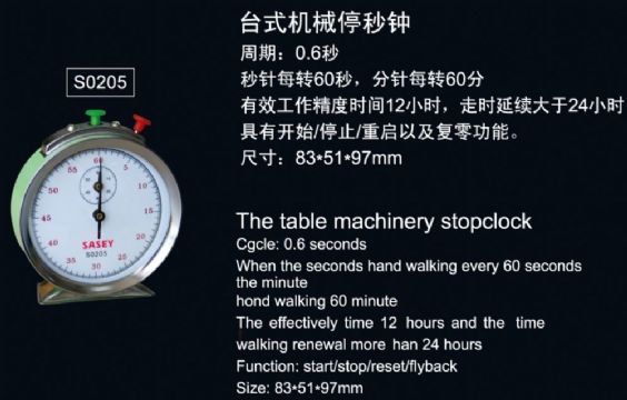 點擊查看詳細(xì)信息<br>標(biāo)題：SO205臺式機械停秒鐘 閱讀次數(shù)：2240